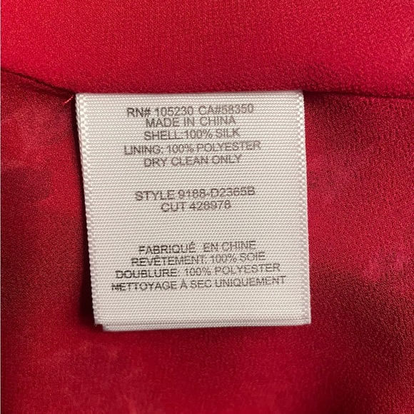 Joie Almarie B Silk Floral Dress Tandoori Red Size Small - Picture 13 of 13